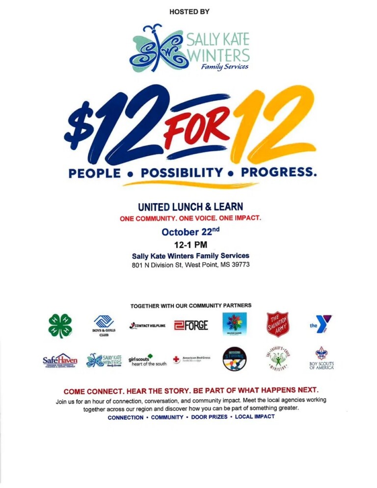 $12 for 12 United Lunch and Learn flyer