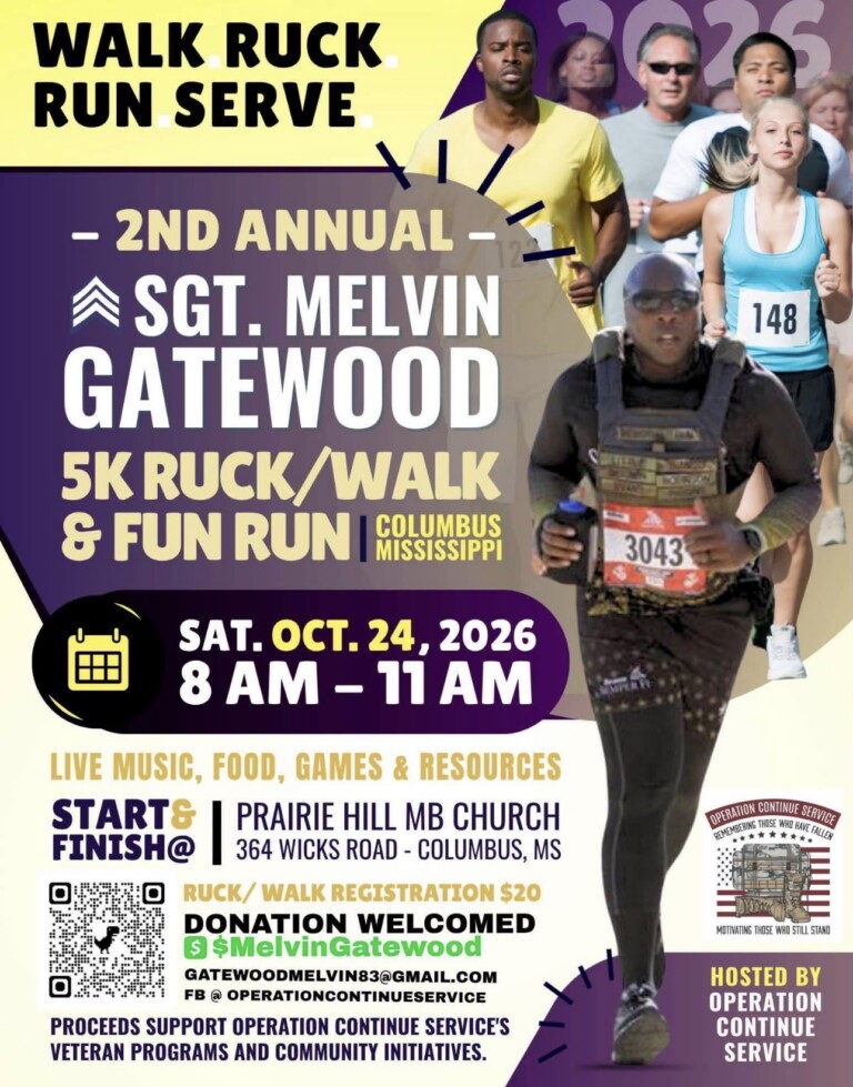 Sgt. Melvin Gatewood 5K Ruck/Walk and Fun Run flyer